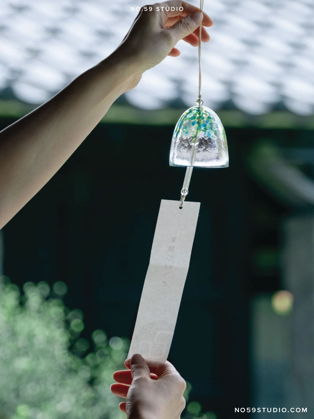 Handcrafted Japanese Glass Wind Chime — Yamazora