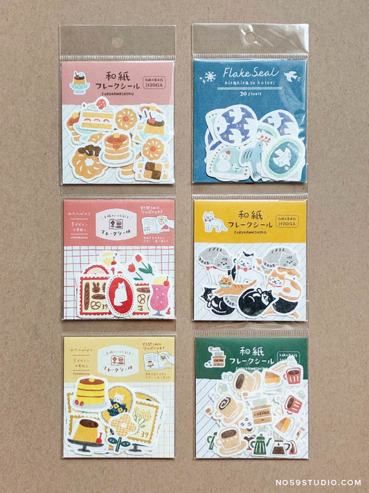 Furukawashiko Washi Flake Stickers