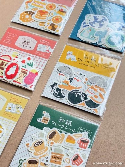 Furukawashiko Washi Flake Stickers