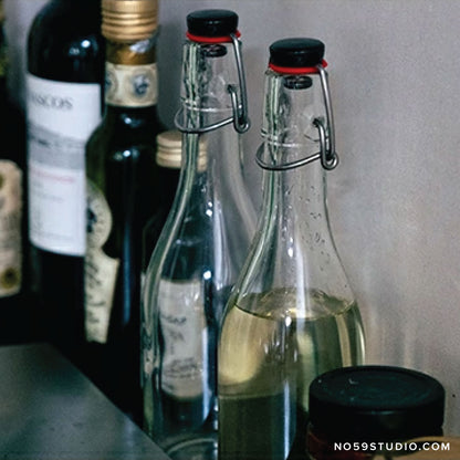 Clear Swing Stopper Glass Bottle