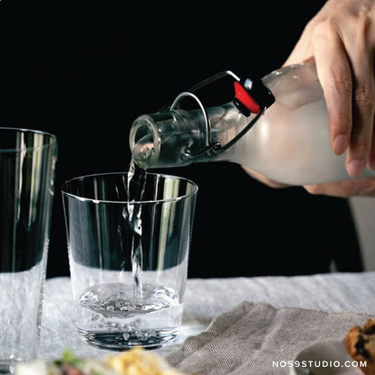 Clear Swing Stopper Glass Bottle