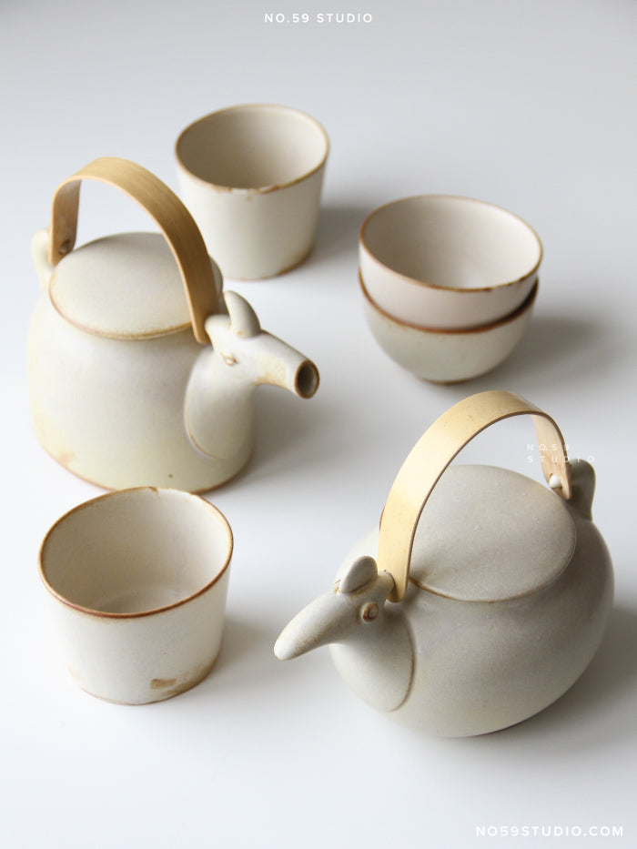 oyatsu3アイボリー1 Japanese Artisan Tori Teacup | NO.59 STUDIO | Ceramic Japan