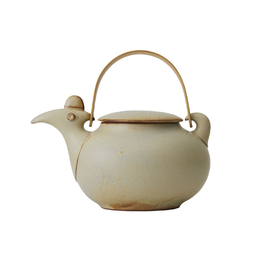 Japanese Artisan Tori Teapot with Bamboo Handle | NO.59 STUDIO