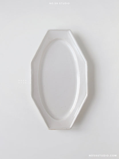 Traiteur French-Style Plate L – White