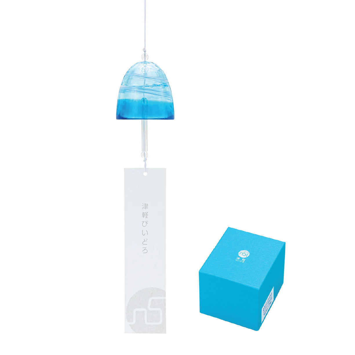 Handcrafted Japanese Glass Wind Chime — Sea of Aomori