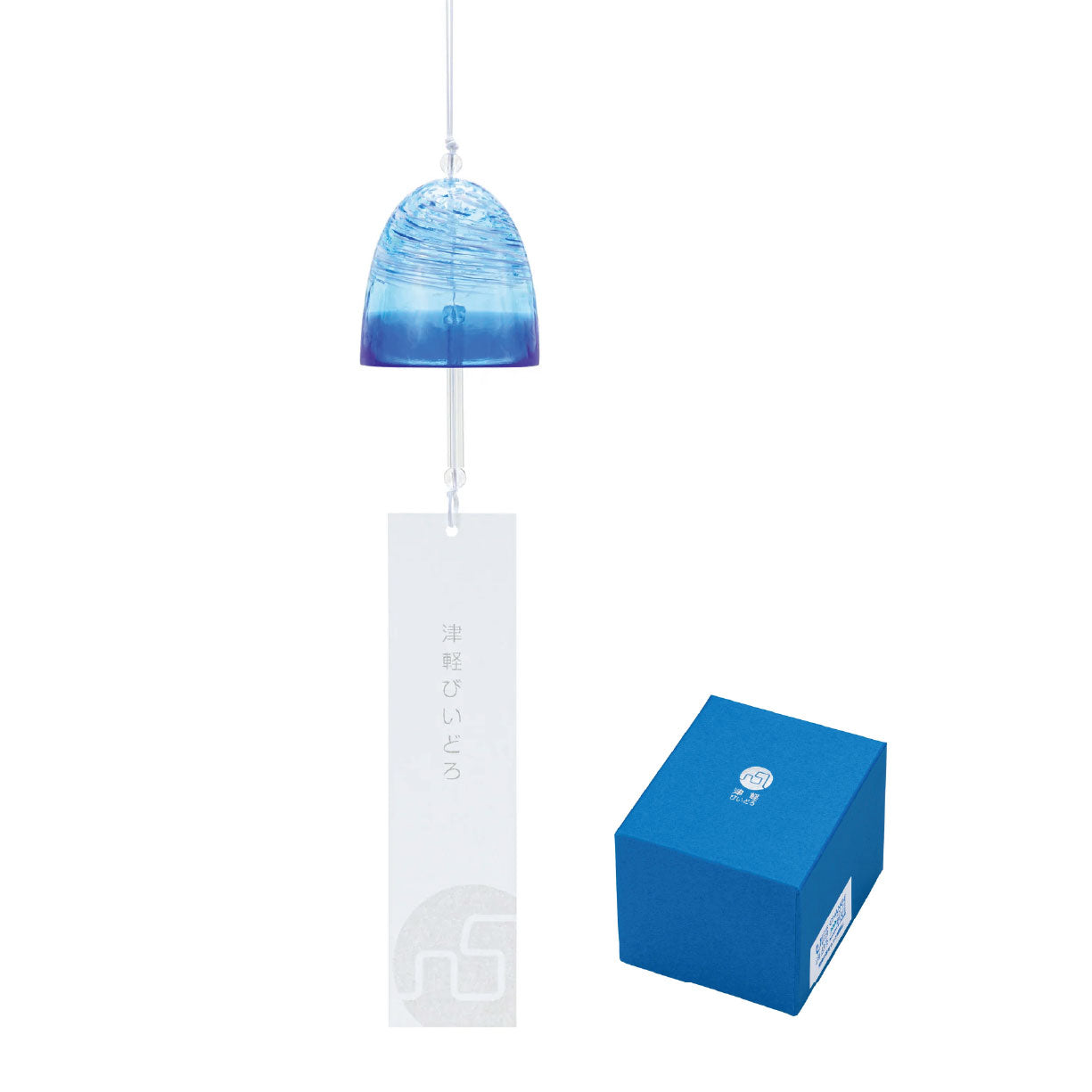 Handcrafted Japanese Glass Wind Chime — Sea of Aomori