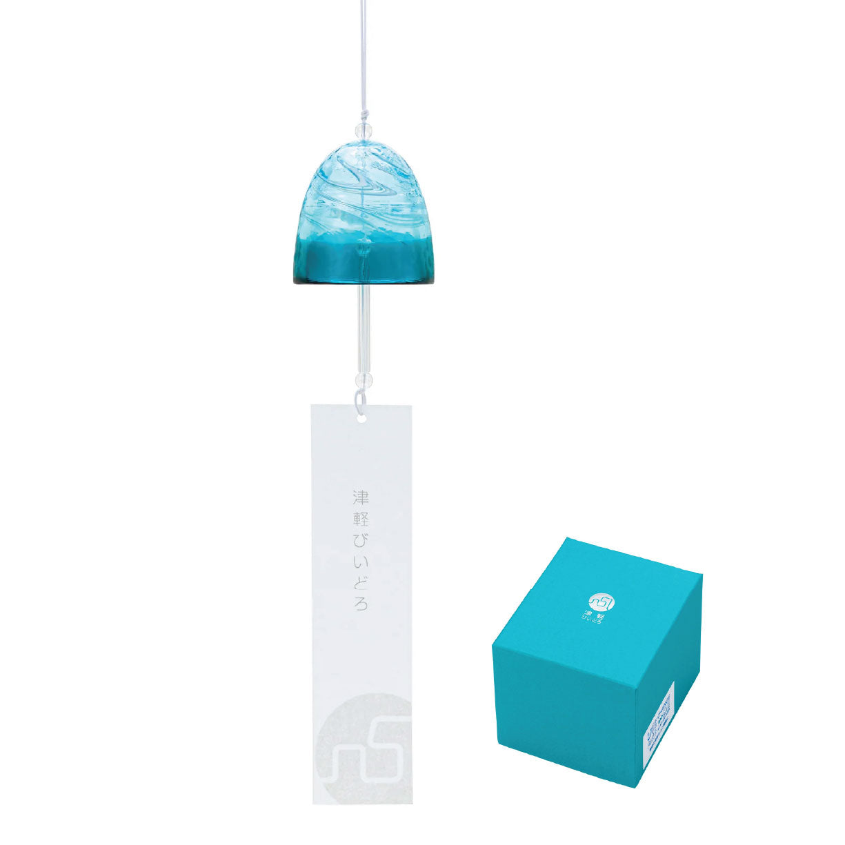 Handcrafted Japanese Glass Wind Chime — Sea of Aomori