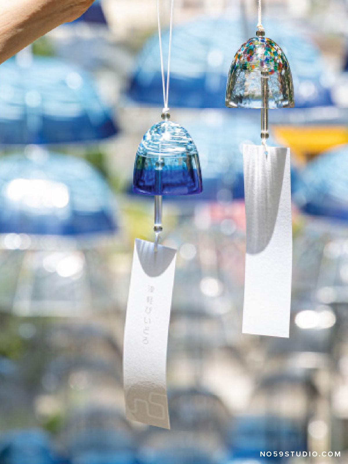 Handcrafted Japanese Glass Wind Chime — Sea of Aomori