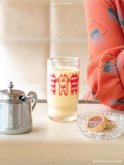 【New】Aderia Retro Arrange Tumbler — Cat