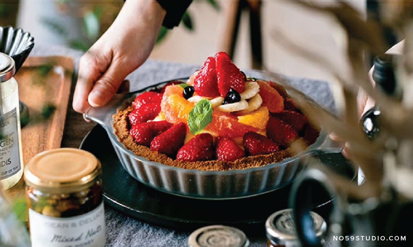 Non-Stick Glass Baking Dish — Pie Plate & Tart Pan