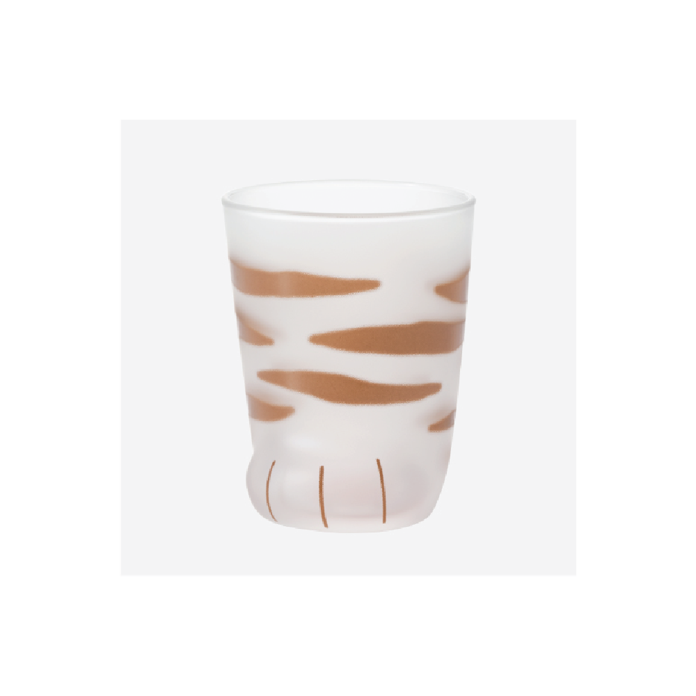 Kitten Paw Frosted Glass Cup