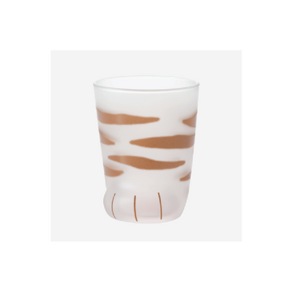 Kitten Paw Frosted Glass Cup