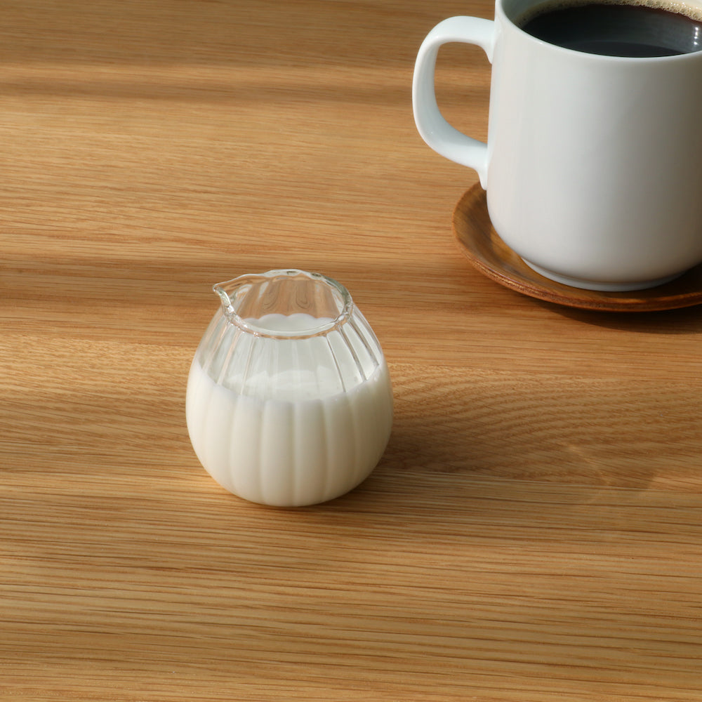 Handmade Glass Milk Pitcher / Mini Vase Set