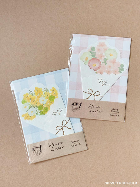 Furukawashiko Flower Bouquet Letter Papers