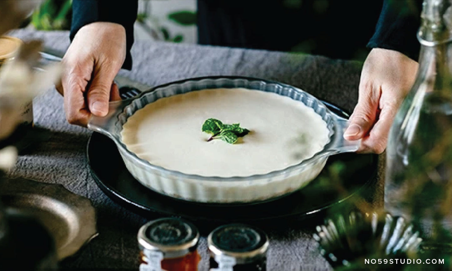 Non-Stick Glass Baking Dish — Pie Plate & Tart Pan
