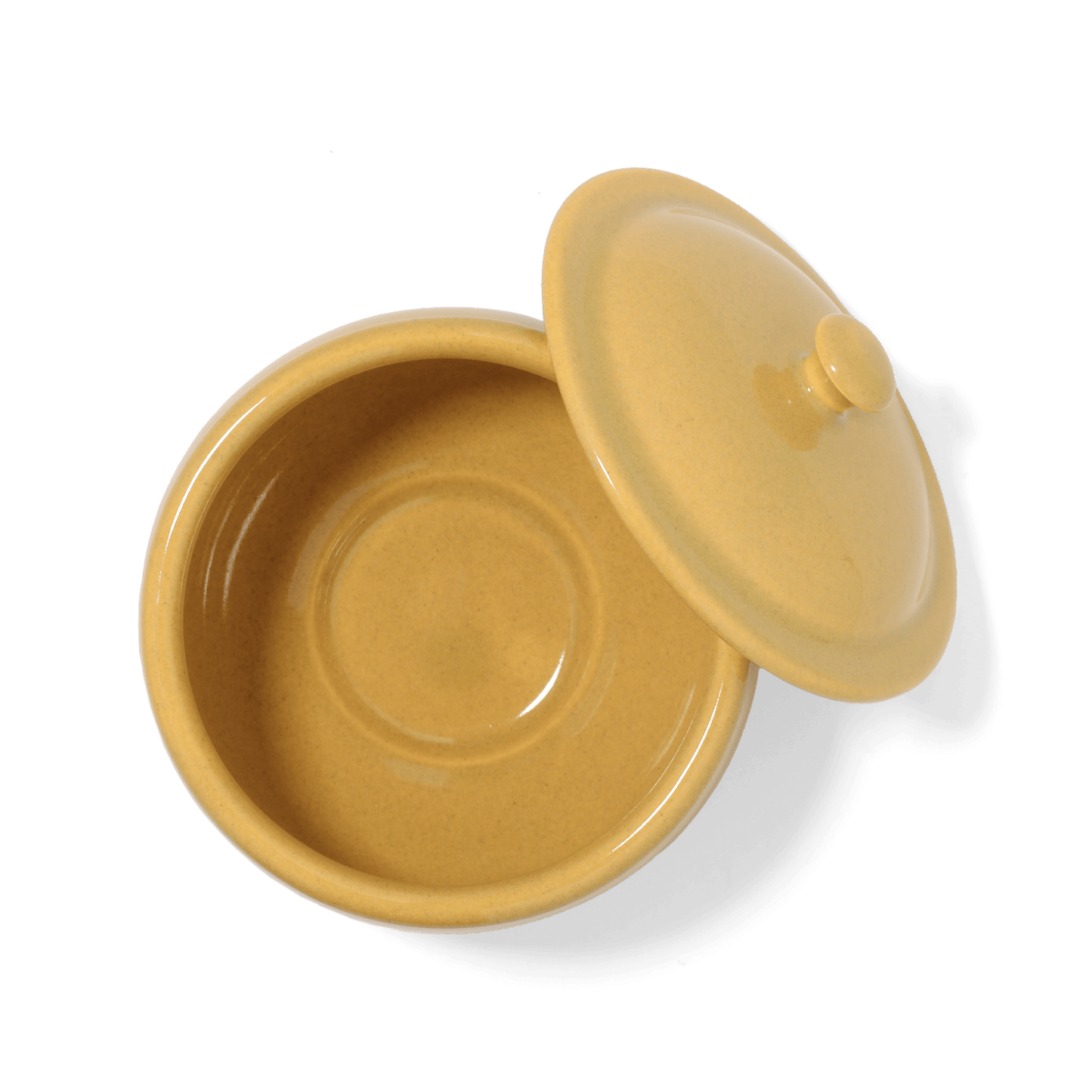 Mémé Rustic Lidded Bowl – Yellow