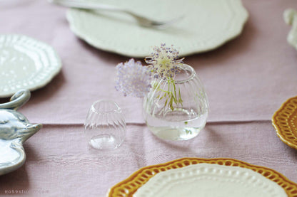 Handmade Glass Milk Pitcher / Mini Vase Set