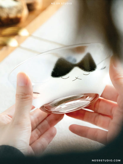My Family Cat Glass Bowl — 3 Designs