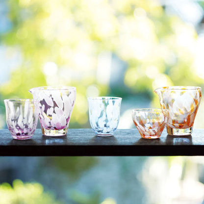 Tsugaru Vidro Fukura Sake Set - Sakura Blossoms