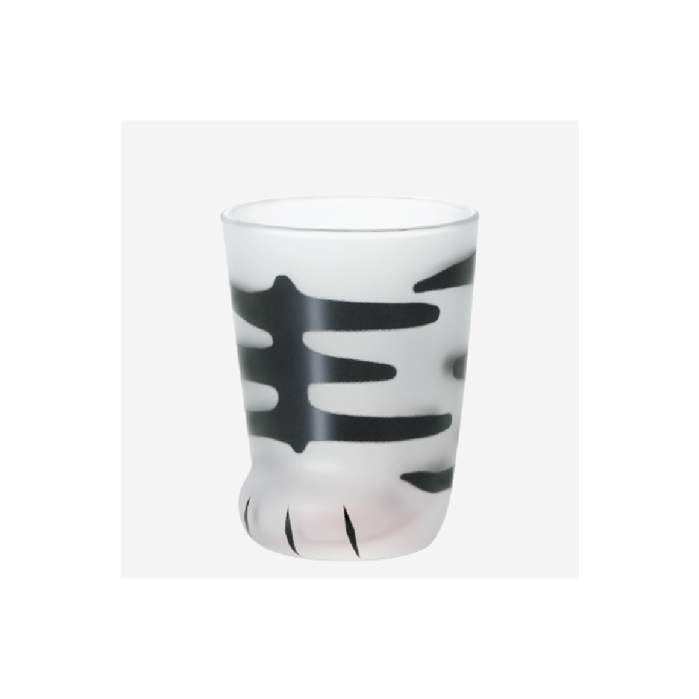 Kitten Paw Frosted Glass Cup