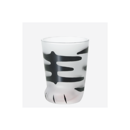 Kitten Paw Frosted Glass Cup