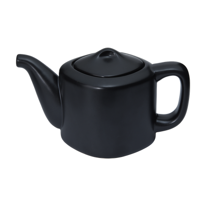 Sori Yanagi Black and White Collection – Black Teapot, Creamer, and Sugar Bowl