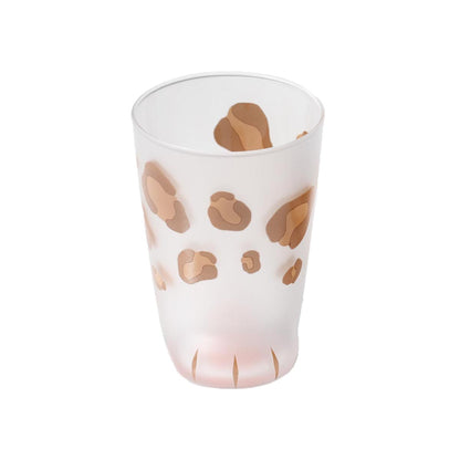 Cat Paw Frosted Glass Cup