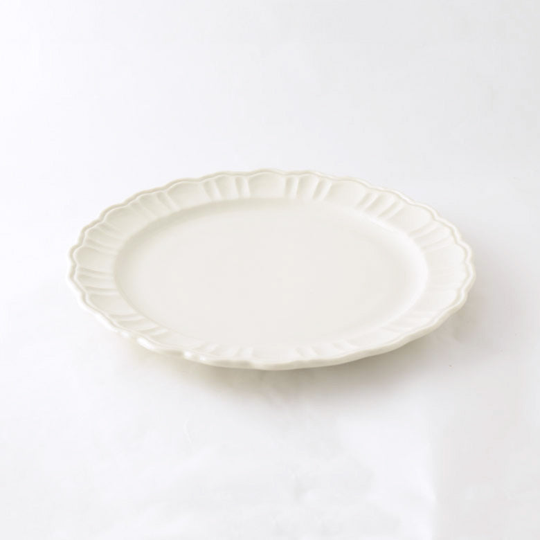 Pomponner Dinner Plate Set — White