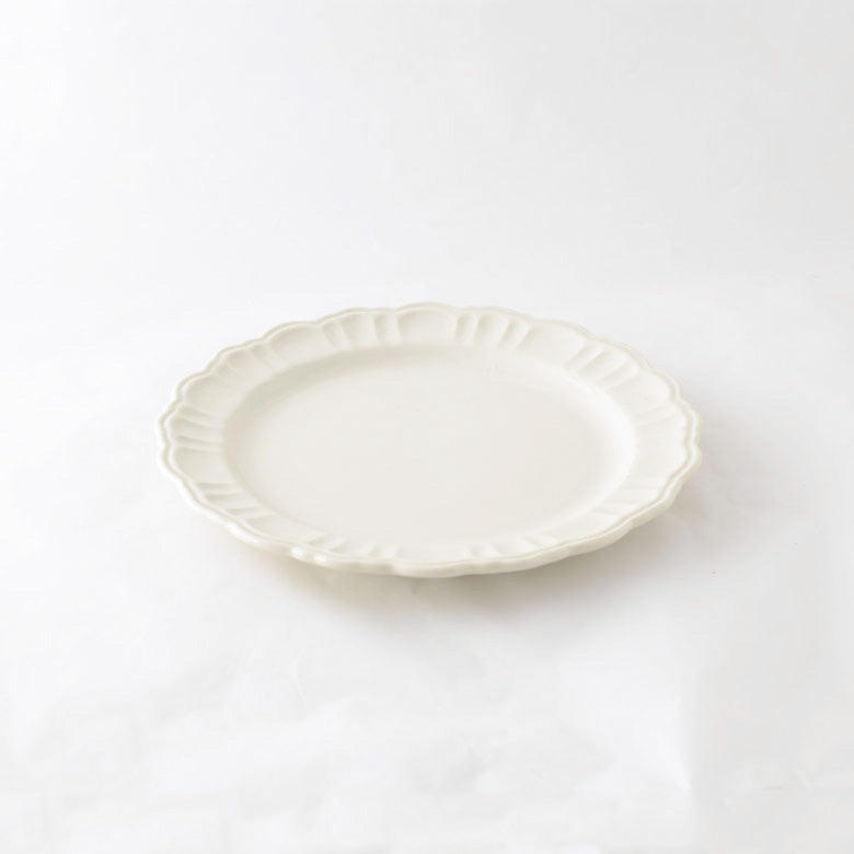 Pomponner Dinner Plate Set — White