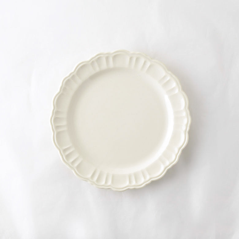 Pomponner Dinner Plate Set — White