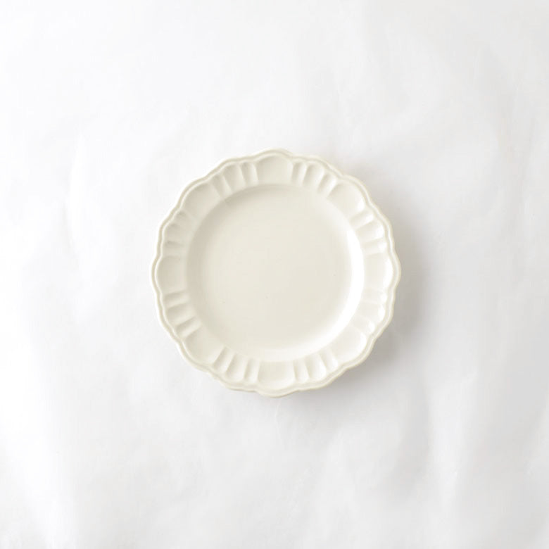 Pomponner Dinner Plate Set — White