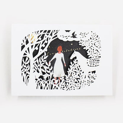 Laser Cut Greeting Card — Congratulations