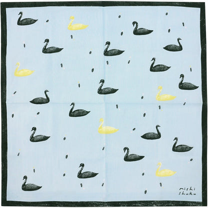 Cotton Handkerchief Furoshiki Wrapping Cloth — Swan