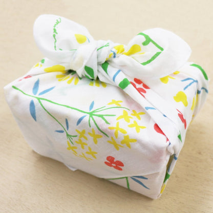 Cotton Handkerchief Furoshiki Wrapping Cloth — Sunny Flower