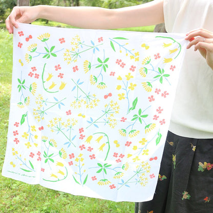 Cotton Handkerchief Furoshiki Wrapping Cloth — Sunny Flower