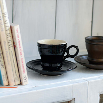 Brulot Cup and Saucer Set — Black