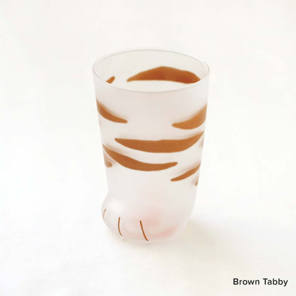 Cat Paw Frosted Glass Cup