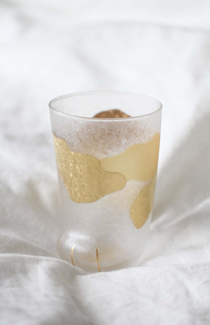 Cat Paw Premium Gold Glass Cup with Gift Box