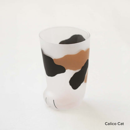 Cat Paw Frosted Glass Cup