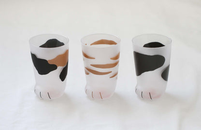 Cat Paw Frosted Glass Cup