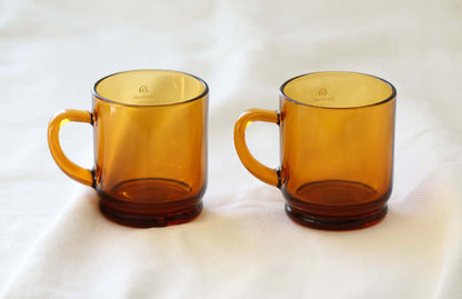 ADERIA Glass Amber Ice Mug