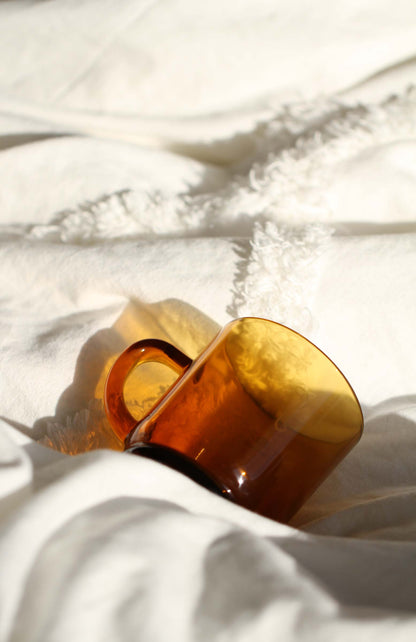 ADERIA Glass Amber Ice Mug