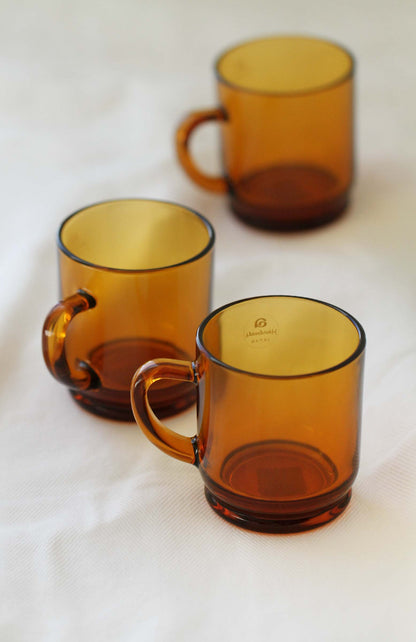 ADERIA Glass Amber Ice Mug