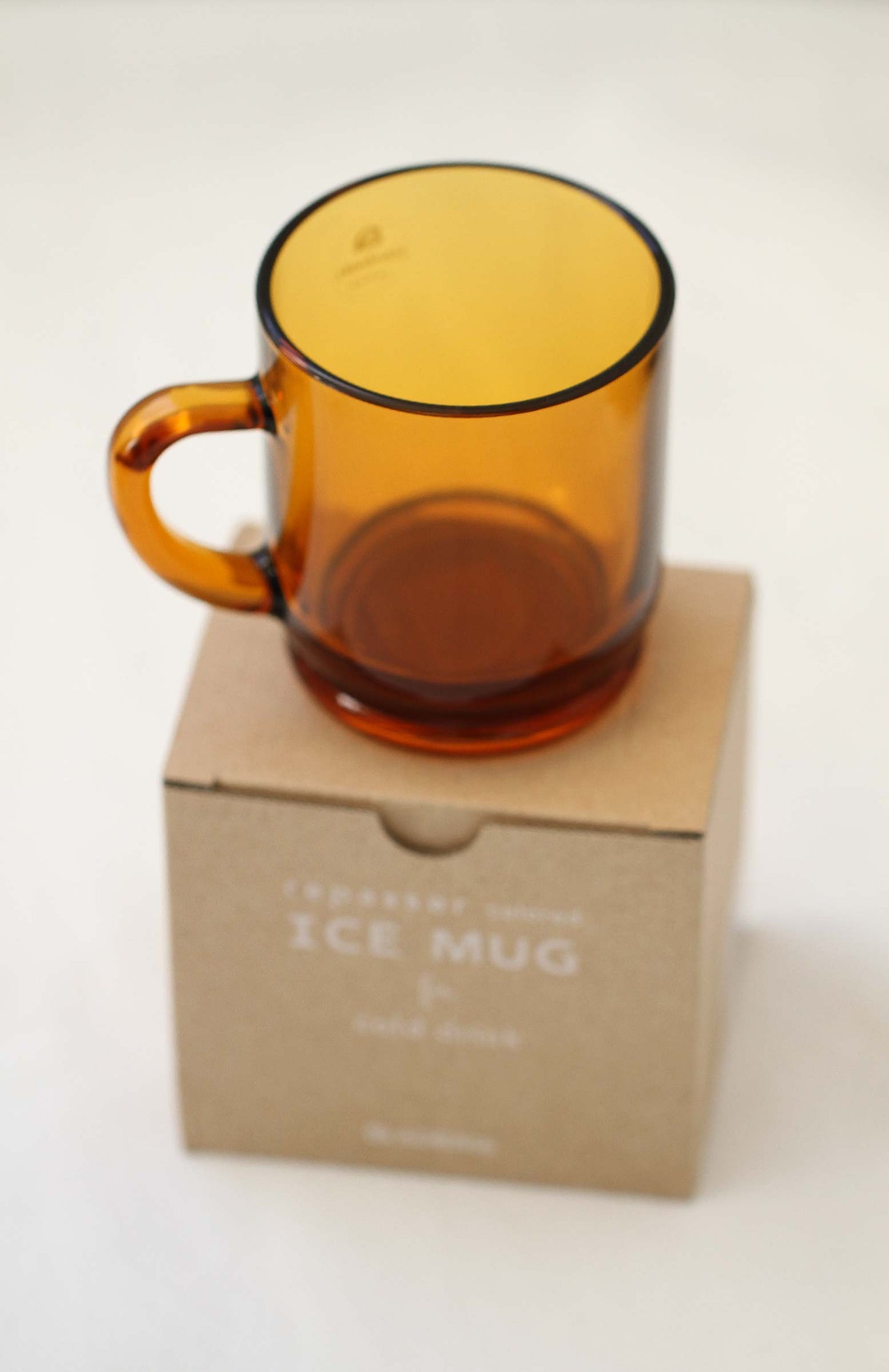 ADERIA Glass Amber Ice Mug