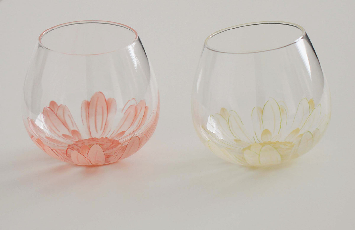 Wobbly Flower Glass Cup Gift Set