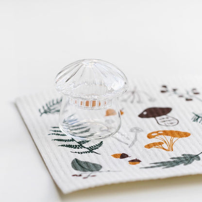 Handmade Glass Mushroom Mini Container