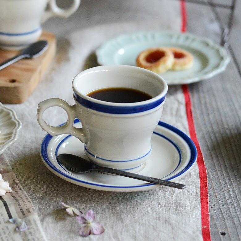 Brulot Cup and Saucer Set — Blue