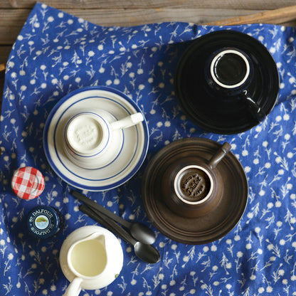 Brulot Cup and Saucer Set — Blue