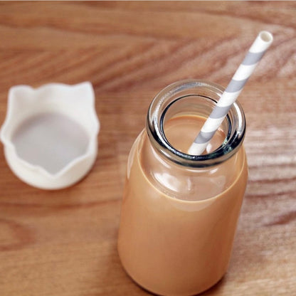 Milk Bottle Glass Storage Jar