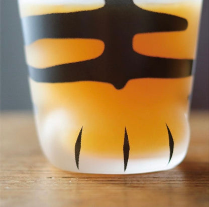 Kitten Paw Frosted Glass Cup